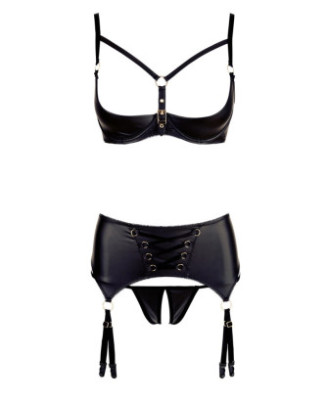 Ensemble noir trois pièces 